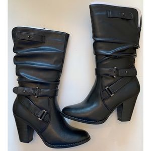 APT. 9 - HEELED BOOTS  (Black) - Size 7 - NWT